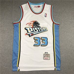 Detroit Piston Grant Hill #33 Men's Basketball Jersey